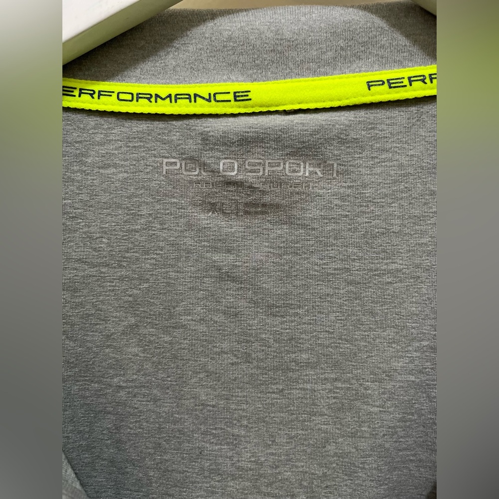 Ralph Lauren Polo Sport Gray Golf Performance XL 1/4 Zip Pullover  Thermo Vent - Picture 5 of 9
